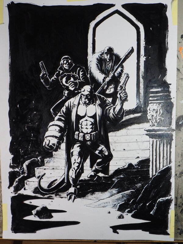 Hellboy by Krzysztof Budziejewski - Original Illustration