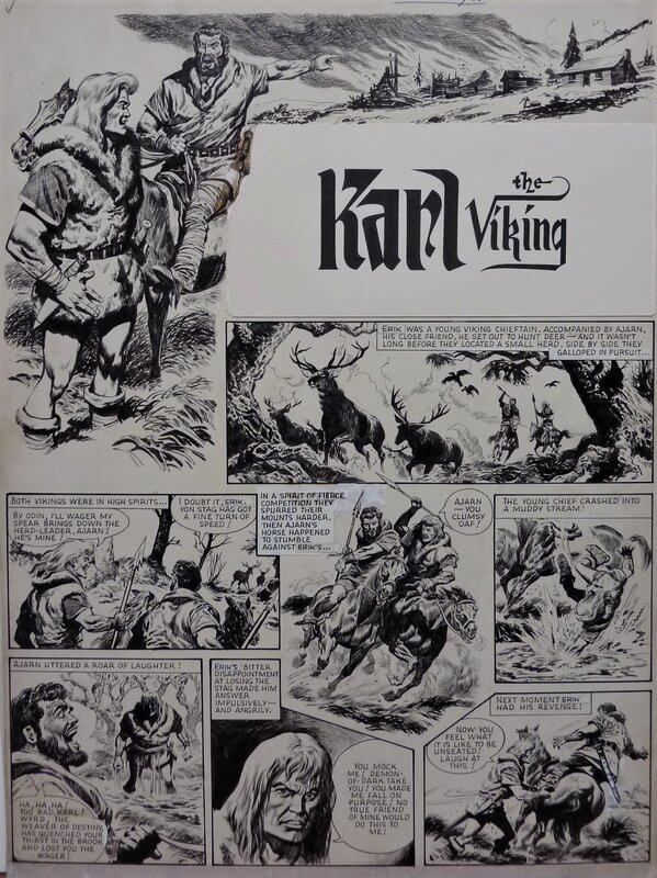 Karl The Viking par Don Lawrence - Planche originale