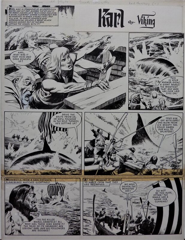 Karl The Viking par Don Lawrence - Planche originale