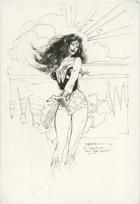 Wonder Woman by Bill Sienkiewicz - Original Illustration