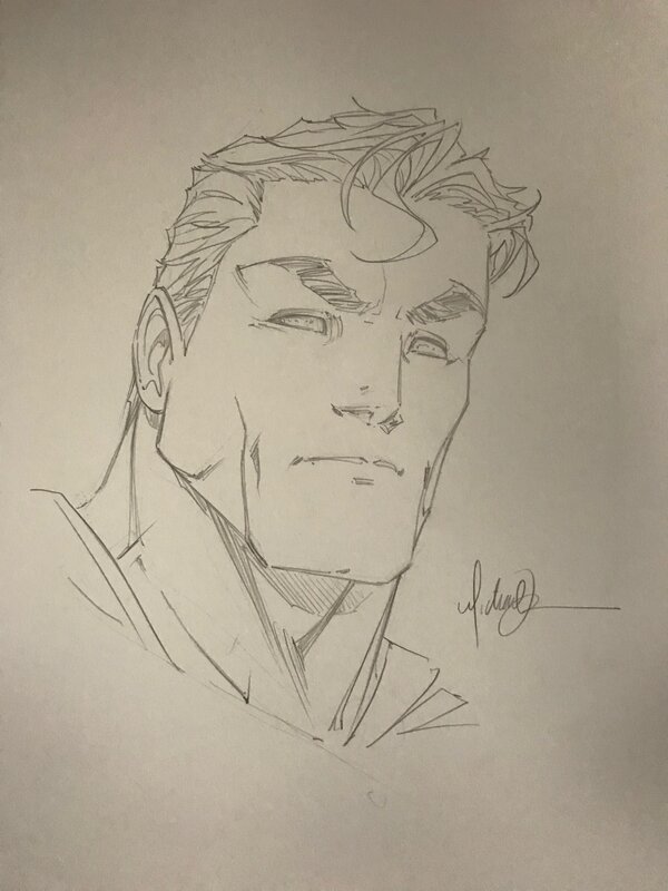 Superman by Michael Turner - Original Illustration