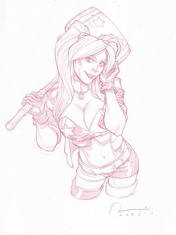Harley Quinn by Chad Hardin - Original Illustration
