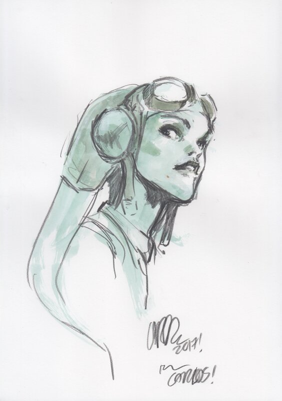 Hera. Star Wars par Pepe Larraz - Dédicace