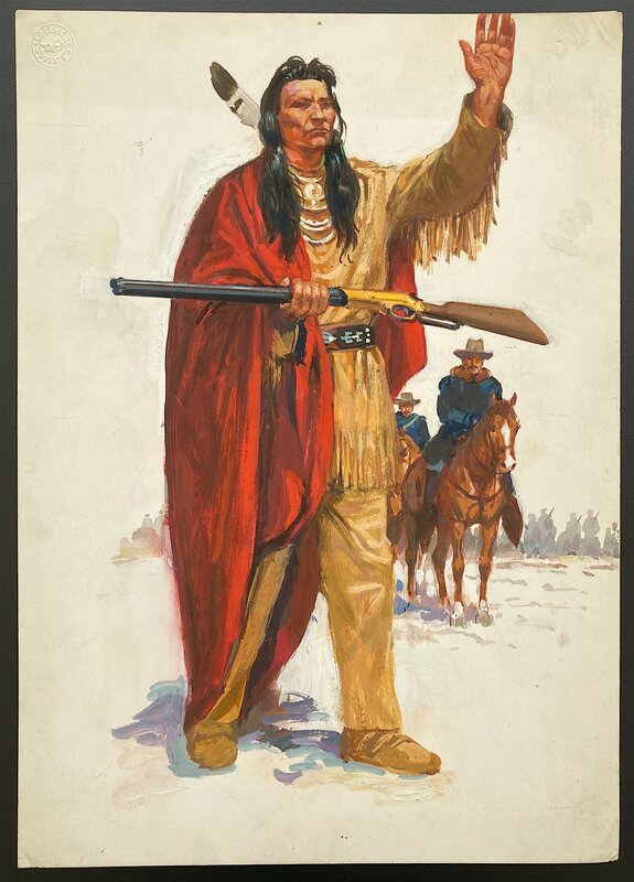 Chef Sioux par Rino Albertarelli - Illustration originale