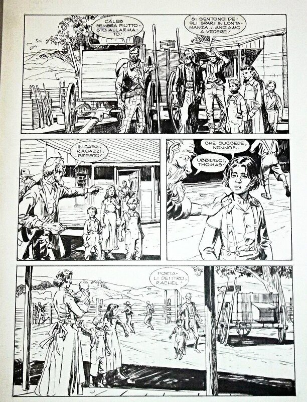 Carlo Ambrosini, Tex - Le prix de la vengeance, planche 43 (Bonelli) - Planche originale