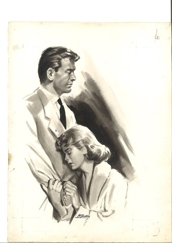 Le pardon by Michel Gourdon - Original Illustration