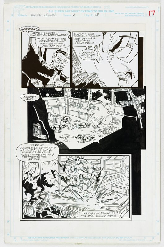 Nguyen, Alien Legion, One Planet at a Time is a three-issue, part2, planche 15, 1993 - Planche originale