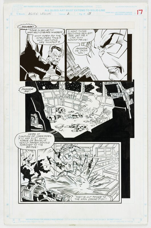 Nguyen, Alien Legion, One Planet at a Time is a three-issue, part2, planche 15, 1993 - Comic Strip