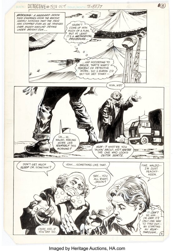 Gene Colan Alfredo Alcala, Detective Comics #531 Story Page 6 Original Art (DC Comics, 1983) - Comic Strip