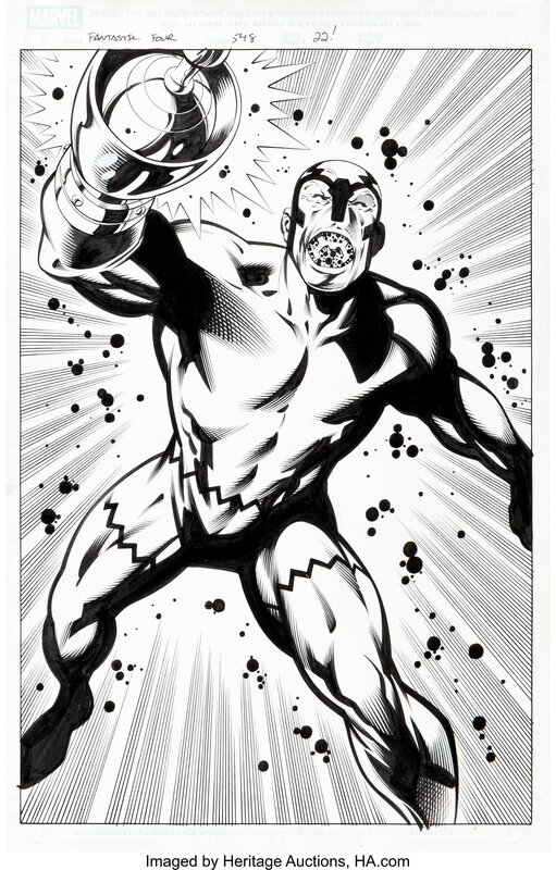 Paul Pelletier Rick Magyar, Fantastic Four #548 Splash Page 22 Original Art (Marvel, 2007) - Illustration originale