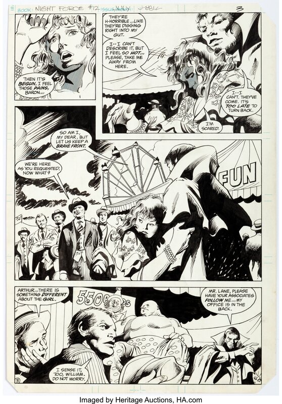 Gene Colan Bob Smith, Nuit de travail n ° 12 histoire Page 3 Art original (DC Comics, 1983) - Planche originale