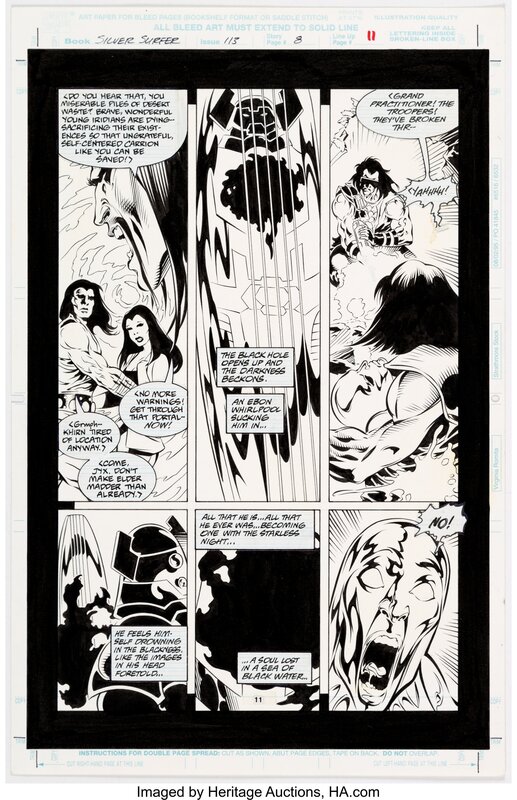 Bill Anderson Tom Grindberg, Silver Surfer #113 Story Page 8 Original Art (Marvel, 1996) - Comic Strip
