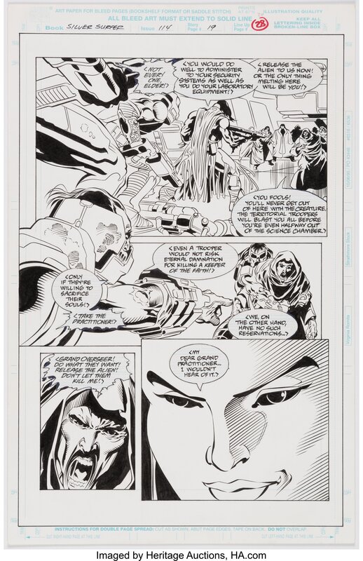 Tom Grindberg Bill Anderson, Silver Surfer #114 Story Page 19 Original Art (Marvel Comics, 1996) - Planche originale