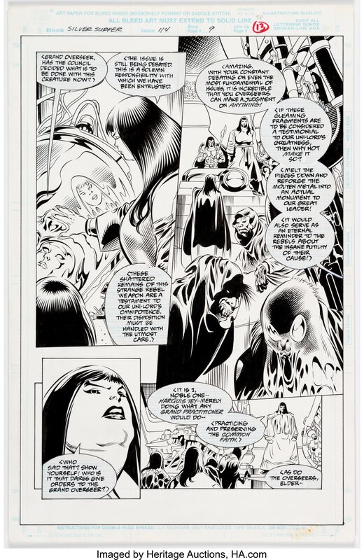 Bill Anderson Tom Grindberg, Silver Surfer #114 Story Page 9 Original Art (Marvel, 1996) - Comic Strip