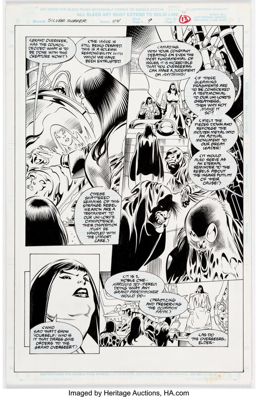 Bill Anderson Tom Grindberg, Silver Surfer #114 Story Page 9 Original Art (Marvel, 1996) - Planche originale