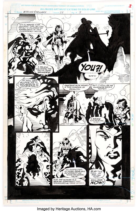 Tom Grindberg Bob Almond, Warlock and the Infinity Watch #23 Story Page 3 Thor Original Art (Marvel, 1993) - Planche originale