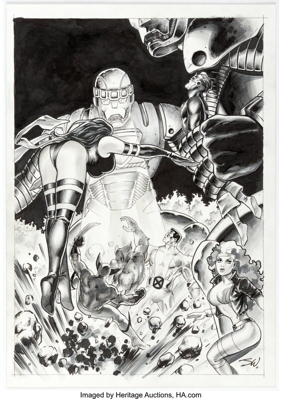 John Watson, X-Men 1990s Era Commission Illustration Original Art (2011) - Illustration originale