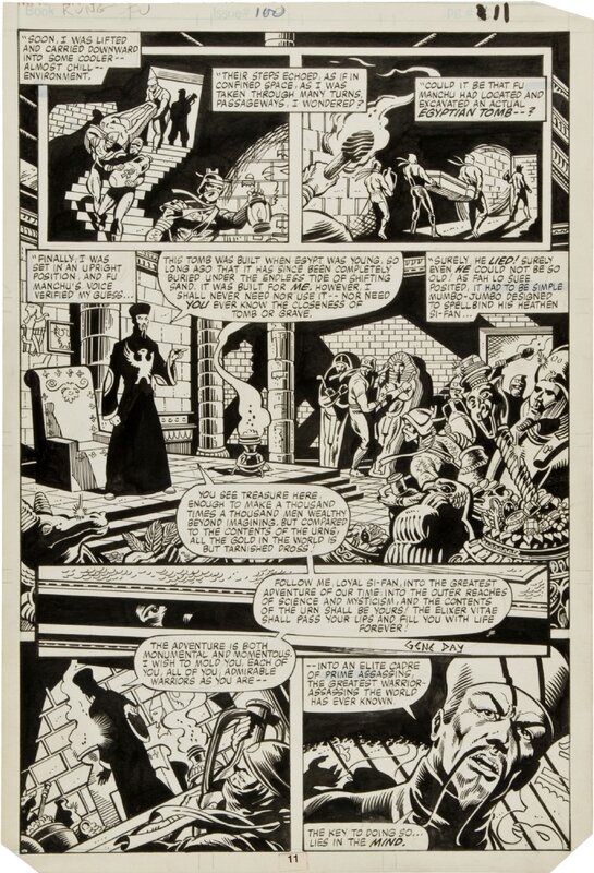 Gene Day, Master of Kung-Fu #100 - Planche originale