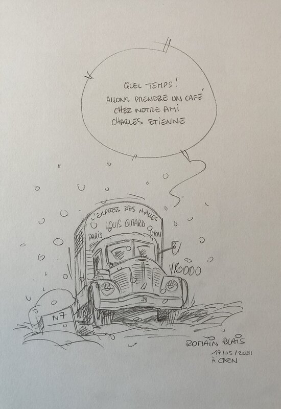 Nationale 7 by Romain Blais - Sketch