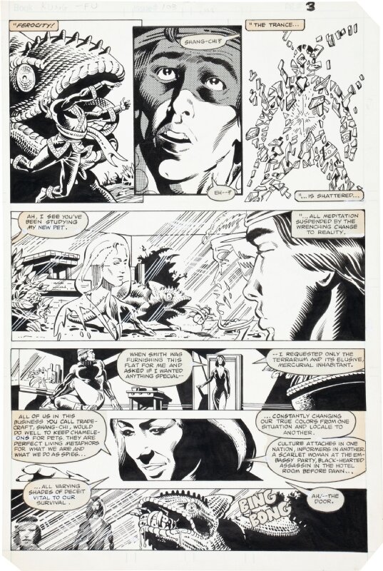 Gene Day, Master of Kung-Fu #108 p3 - Planche originale