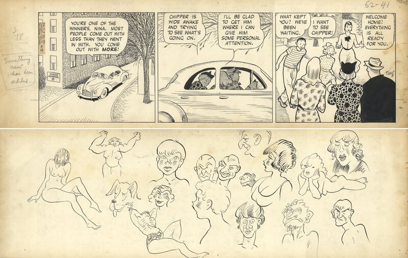 Frank King, Gasoline Alley 14/04/1945 - Comic Strip