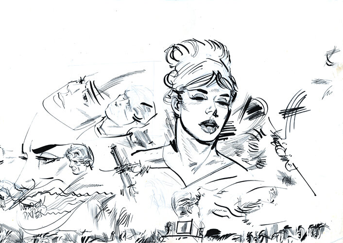 Colvin, Neville | Modesty Blaise | Paper test - Œuvre originale