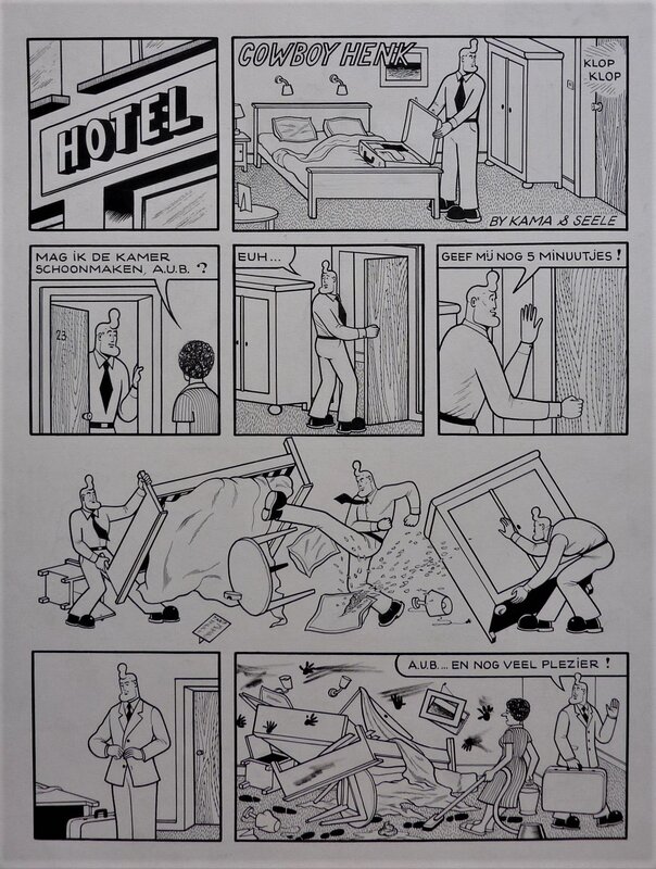Cowboy Henk par Herr Seele - Planche originale