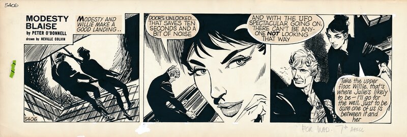 Modesty Blaise | Colvin, Neville 5406 The moonman - Planche originale