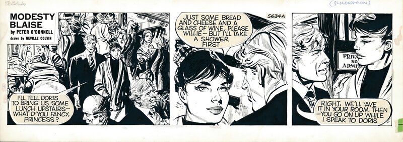 Modesty Blaise | Colvin, Neville 5634a Death in slow motion - Planche originale