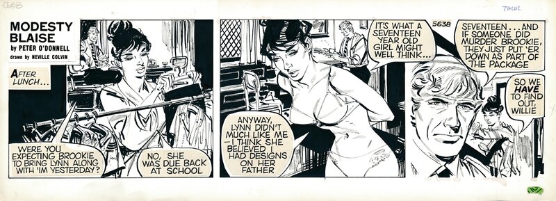 Modesty Blaise | Colvin, Neville 5638 Death in slow motion - Planche originale