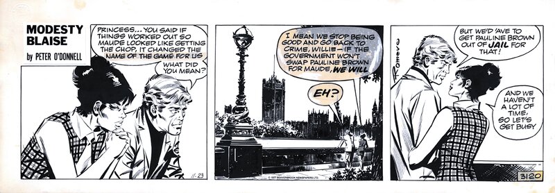 Romero | Modesty Blaise 3120 The wicked gnomes - Planche originale