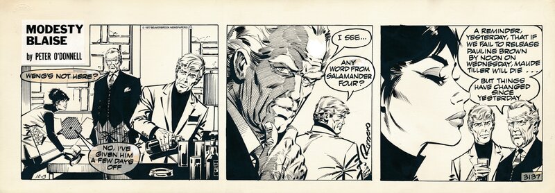 Romero | Modesty Blaise 3137 The wicked gnomes - Planche originale