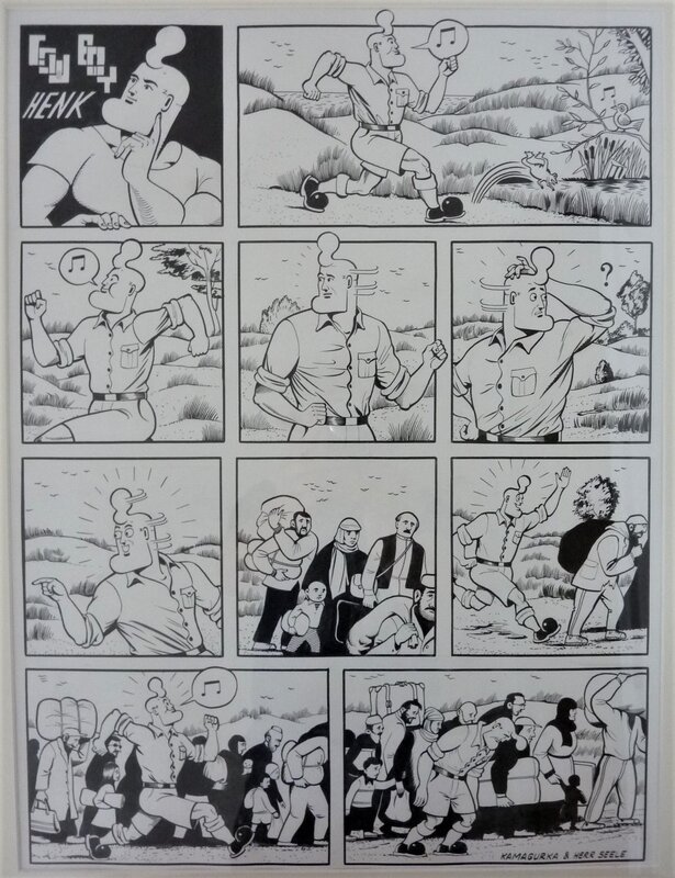 Cowboy Henk par Herr Seele - Planche originale