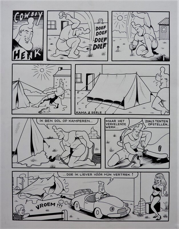 Cowboy Henk par Herr Seele - Planche originale