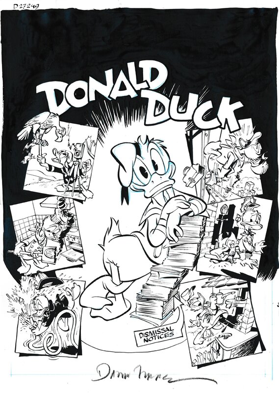 Daan Jippes | 2016 | Donald Duck cover Sein leben sein pleiten - Couverture originale