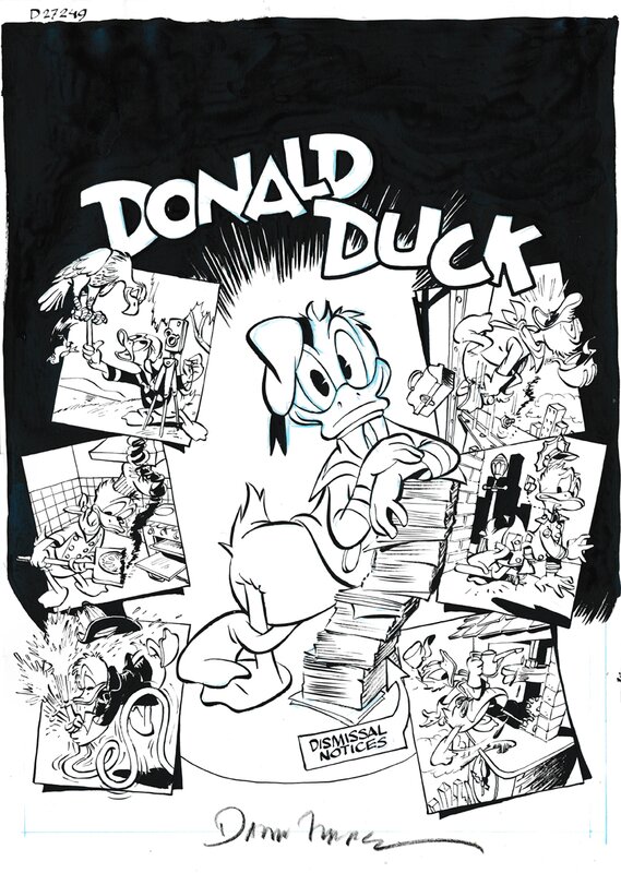 Daan Jippes | 2016 | Donald Duck cover Sein leben sein pleiten - Original Cover