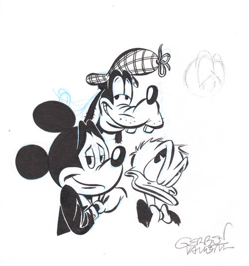 Gerben Valkema | 2010 | Donald Duck illustration - Illustration originale