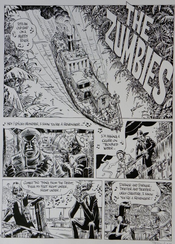 En vente - Julien/CDM, The Zumbies – Tome 2 – Page 1 – Julien – CDM - Planche originale
