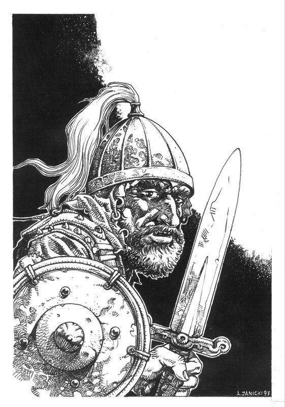 Witcher by Andrzej Janicki - Original Illustration