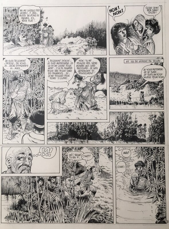 Franz  - Poupée d'ivoire - Tome 1 - Page 9 - Les Bamboux - Planche originale