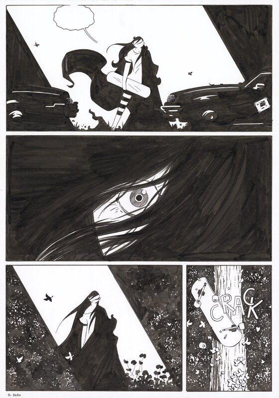 Borja Gonzalez, Nuit couleur larme Pg.139 - Planche originale