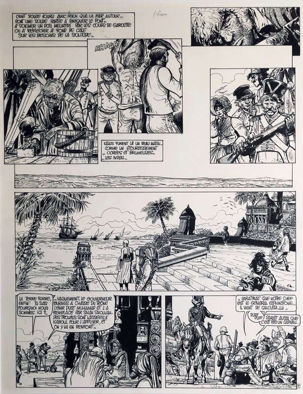 Franz, 1979 - Lester Cockney : Les Fous de Kaboul - ...Les Indes... - - Comic Strip