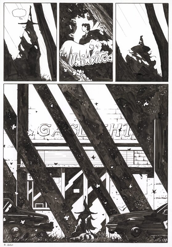 Borja Gonzalez, 2020 - Nuit couleur larme - Pg.136 - Planche originale