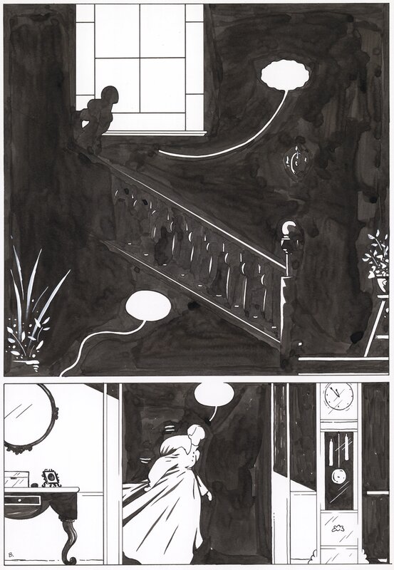 En vente - Borja Gonzalez, The black Holes Pg.97 - Planche originale