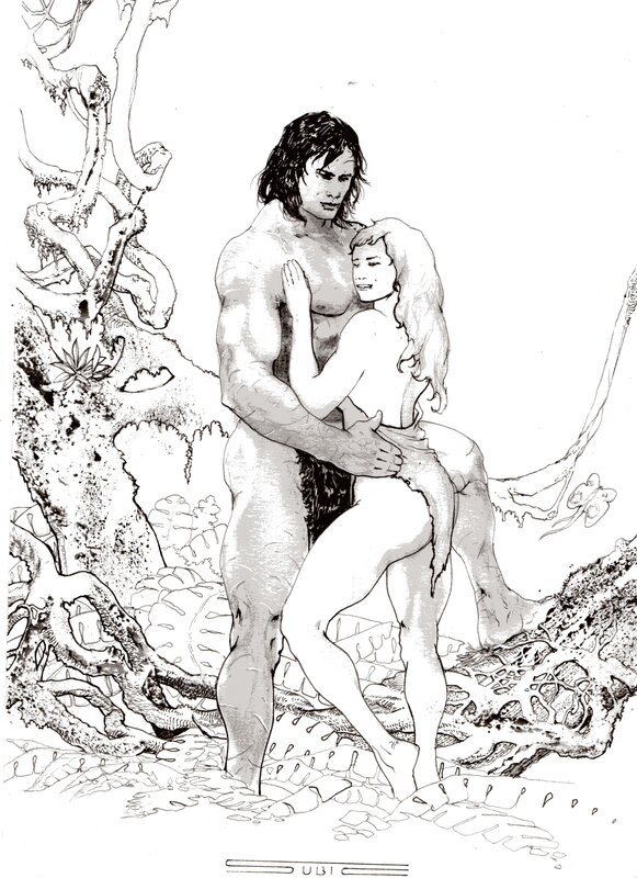 Subic - Tarzan & Jane - Illustration originale