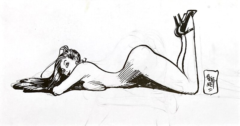 Clara de Noche by Jordi Bernet - Original Illustration