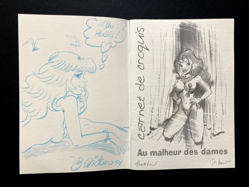 Bruno Di Sano, Au malheur des dames, carnet de croquis - Dédicace