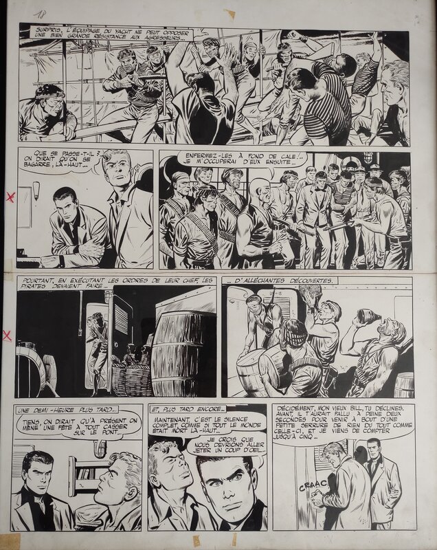 Bob Morane par Gérald Forton - Planche originale