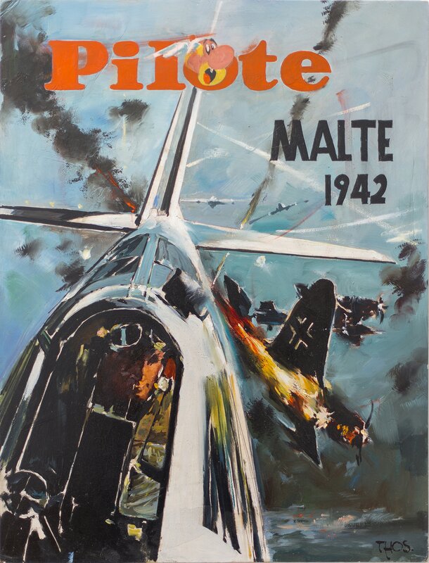Malte 1942 par Yves Thos - Couverture originale