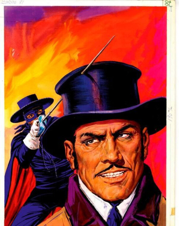 Zorro par Jean Pape - Illustration originale